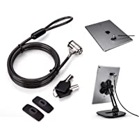 AboveTEK Candado para Computadora Portátil- Candado de Seguridad con Cable para Tableta- Kit de Bloqueo de iPad de Acero…